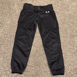 Under Armour Kids Black Baseball Pants